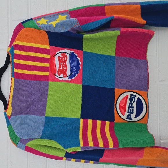 Vintage 1998 Michael Simon Pepsi-Cola Cardigan Size M Collectible - Picture 10 of 13